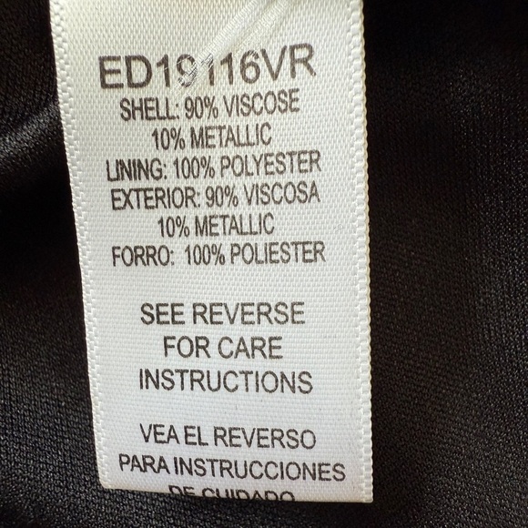 EN Crème sheer strap shoulder dress size L - Picture 3 of 9